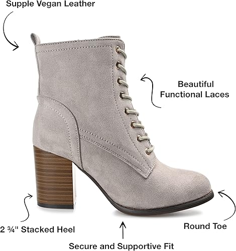 Miniatura 2 de Journee Collection Botines de tacón grueso para mujer