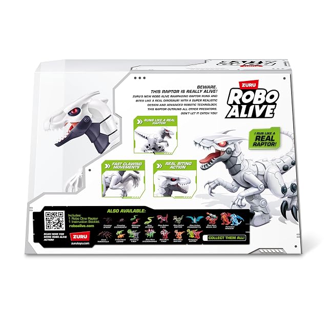 Foto 7 de 7 de Robo Alive Juguete Robo Dino Raptor Robotic de ZURU, Dinosaurio electrónico de Juguete para niños