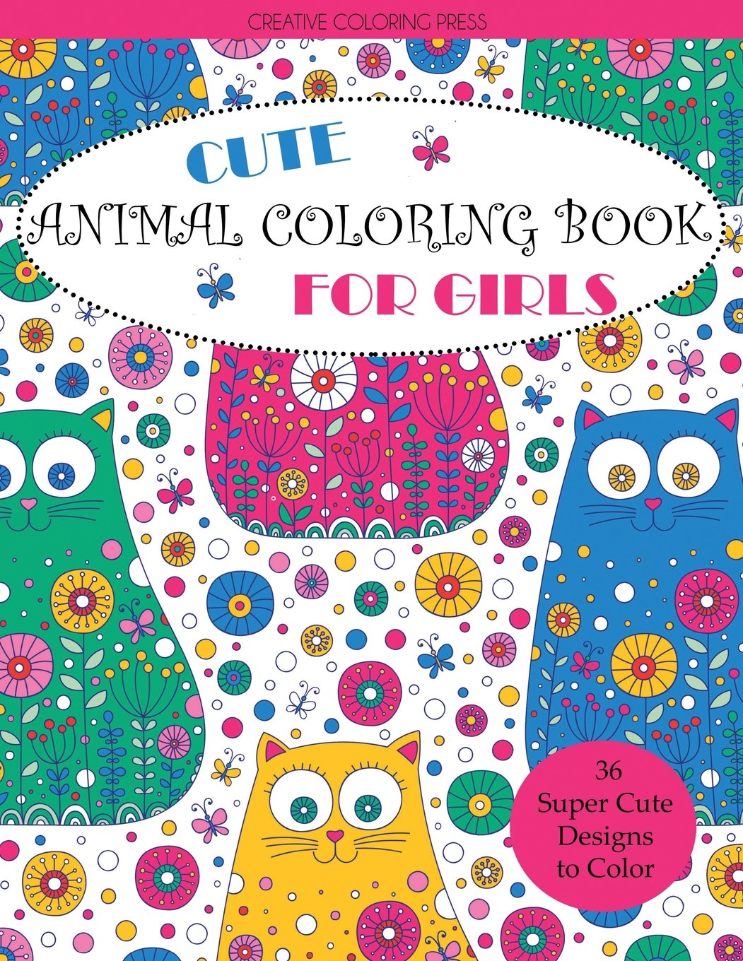 Cute Animal Coloring Book for Girls (Coloring Books for Girls)