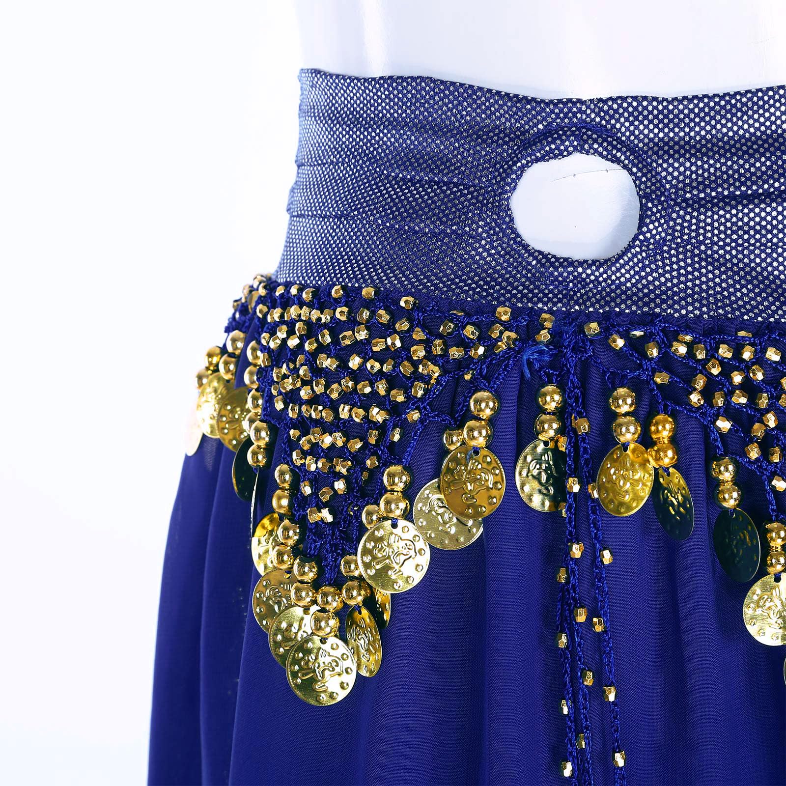 TTAO Femme Pantalons Danse Orientale Pantalon Sarouel Paillette Pantalon Longue Danse du Ventre Déguisement Indien Princesse Costume Spectacle