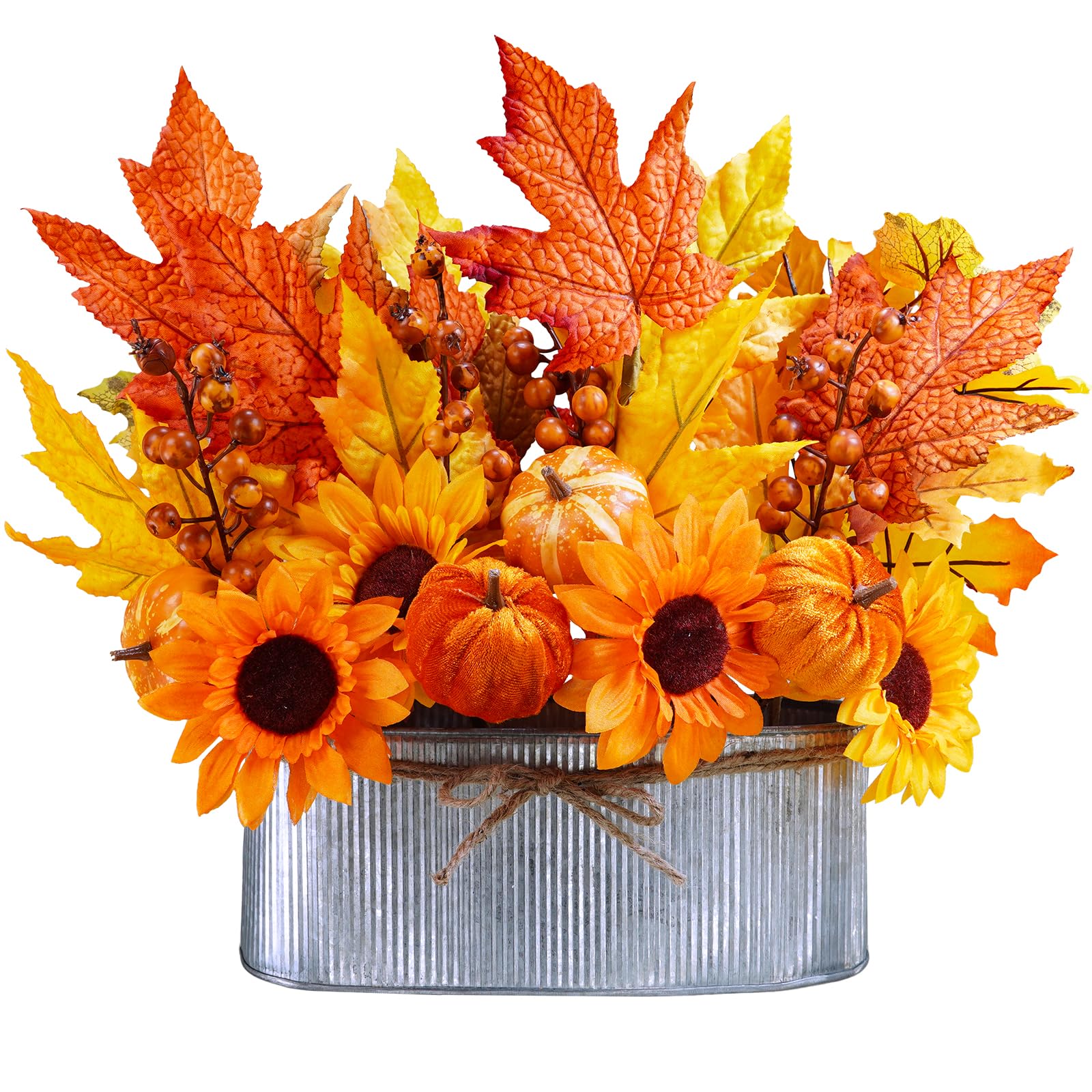 Récolte d'automne artificielle sous forme de plantes artificielles en pot Winlyn de 25cm