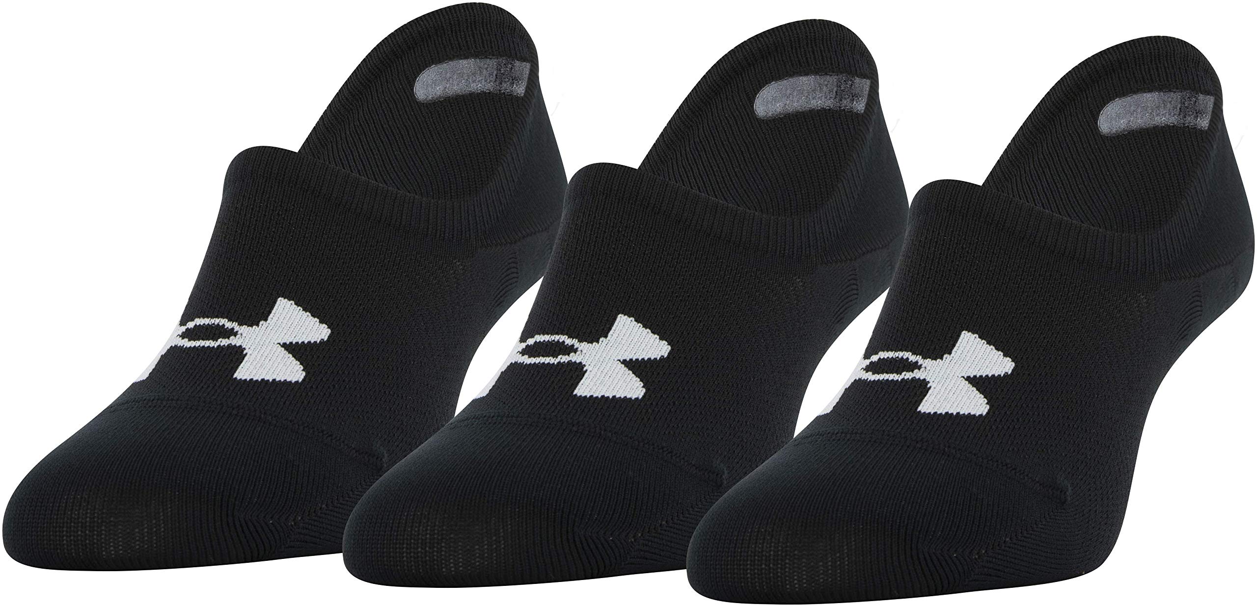 Under Armour Breathe Lite Ultra Low, kilka skarpet, czarne/białe (3 pary), rozmiar M (3 pary), czarny/biały (3 pary)