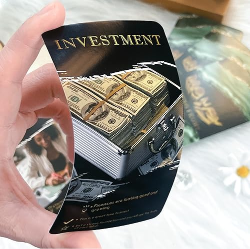 Miniatura 2 de Juego de cartas Oracle de dinero y carrera, juego de cartas Oracle de dinero, cartas de tarot para principiantes, te ayudan a lograr objetivos