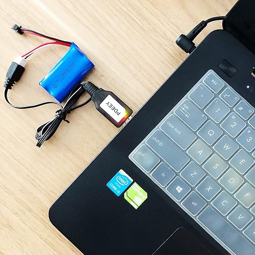 Miniatura 3 de Cable de carga de repuesto para coche SCX24 RC, pistola de bolas de salpicadura, pistola de gel, dron, cargador de batería Lipo de 7.4V 2S, paquete