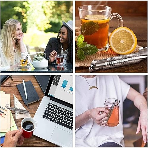 Miniatura 5 de Infusor de té, colador de té, difusores de té para té suelto, magnífico difusor de té de acero inoxidable iluminado, colador de té de acero