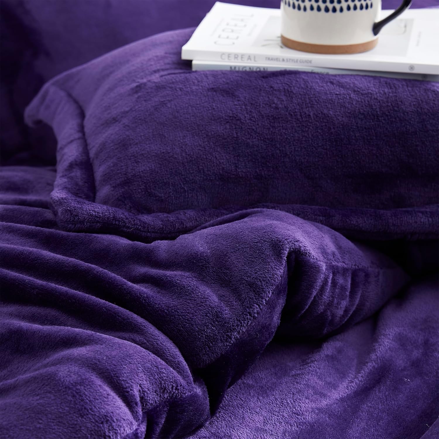 Byourbed Thicker Than Thick - Coma Inducer® Alaskan King Comforter Set - Standard Plush Filling - Parachute Purple