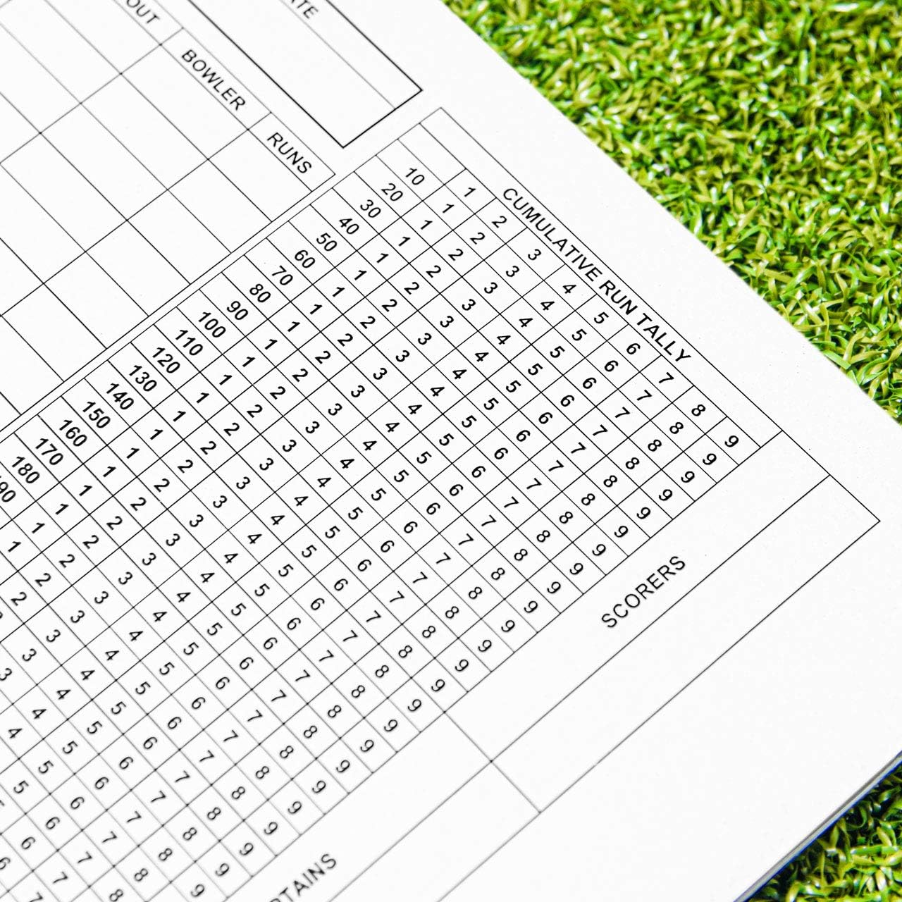 FORTRESS Cricket Scoring Book | Scorecard with 2 Clear Cricket Match Scoring