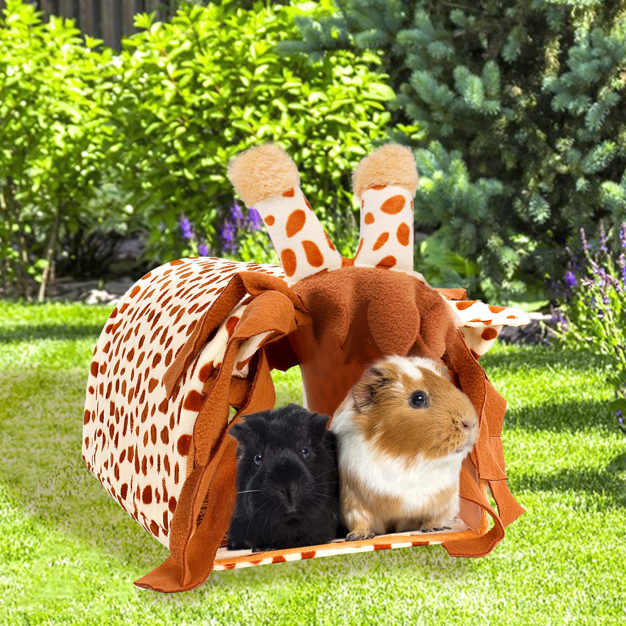 Bunny Hideout Guinea Pig Hideout Washable S Tunnel With Curtains Hamster Hideout Cozy Gy House Fit For Cages Soft S Accessories For Small Animals Hamster/Chinchilla/Bunny Guinea Pig Toys Guinea Pig Hideouts