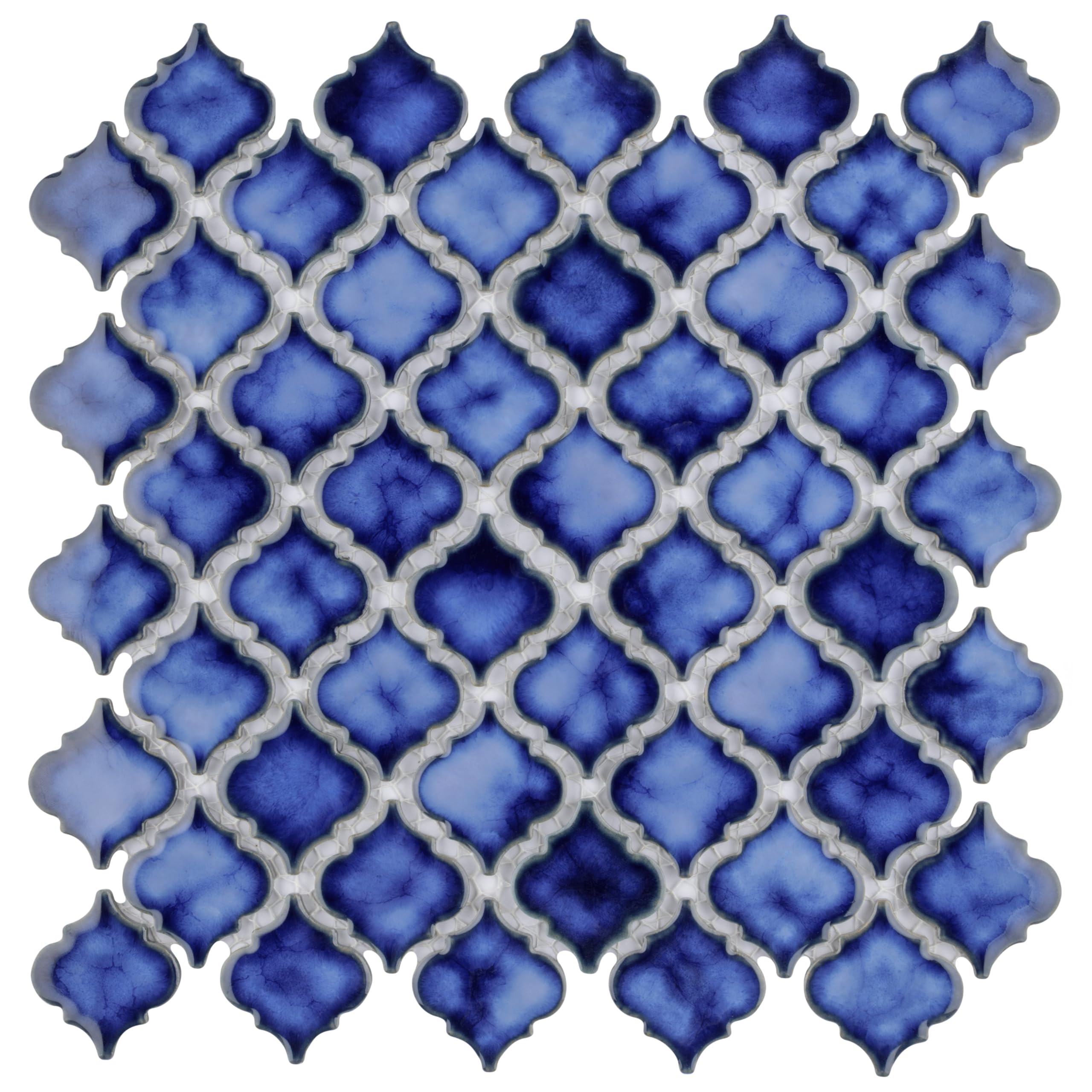 Merola Tile Hudson Tánger Sapphire - Azulejo de porcelana para piso y pared de 30,5 x 32,5 cm