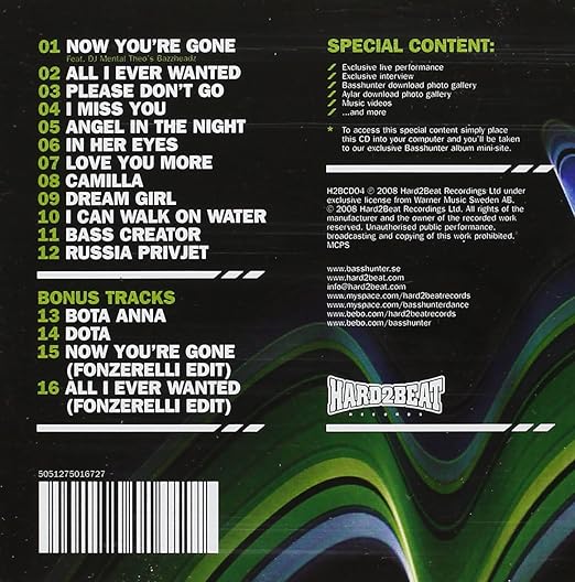 Basshunter Now You Re Gone The Album Amazon Com Music
