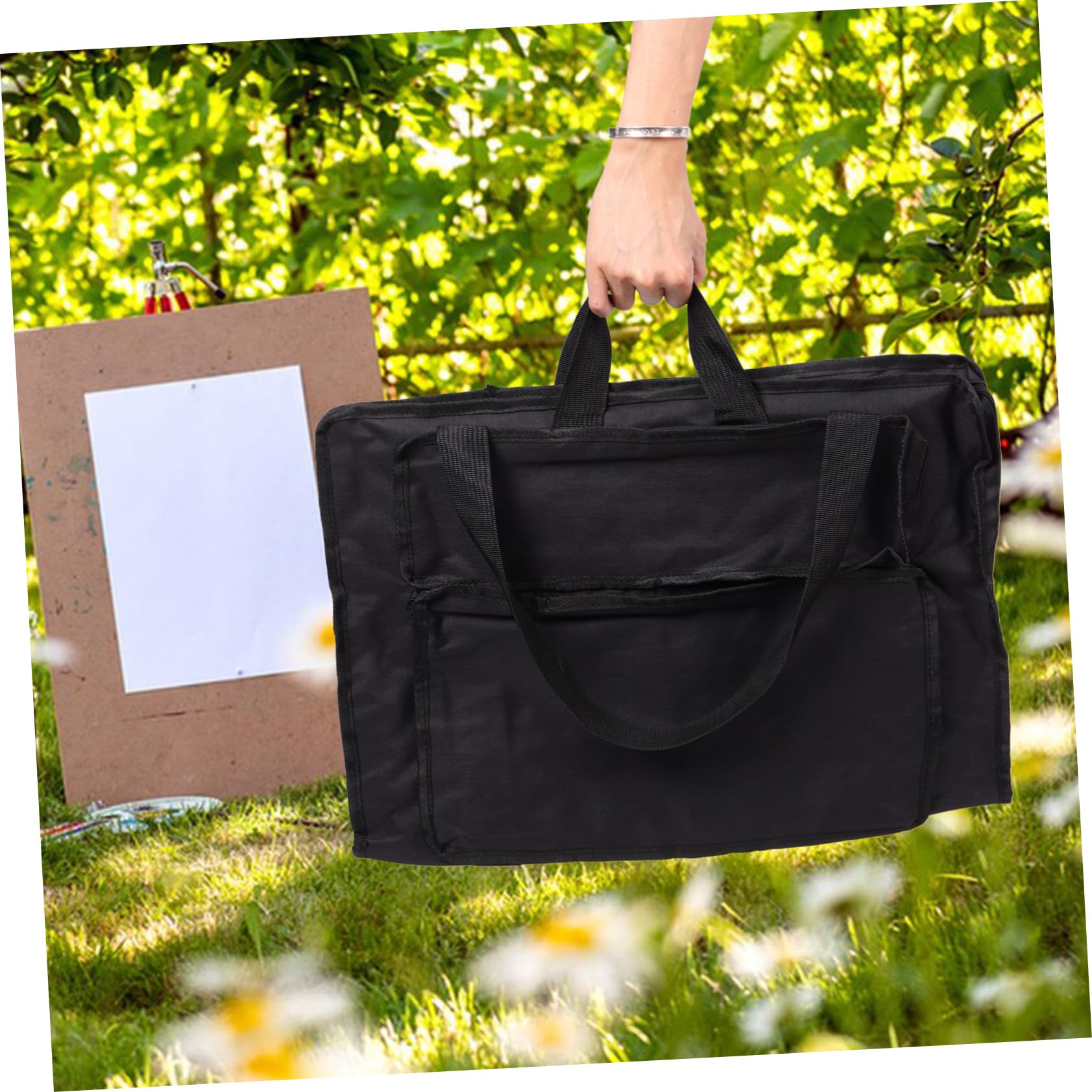 ARTIBETTER Artwork Storage Bag Multi-function Drawing Board Bag for Sketch Paper Gouache Paper Easel Brush Holder Art Tools