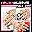 UNA GELLA Short Almond Nail Tips, 312pcs Short Almond Gel Nail Tips Shape Pre Etched Press On Nails Clear Acrylic Fake Nails No C Curve for Full Cover Nails Extension Home Art DIY Salon 12 Sizes