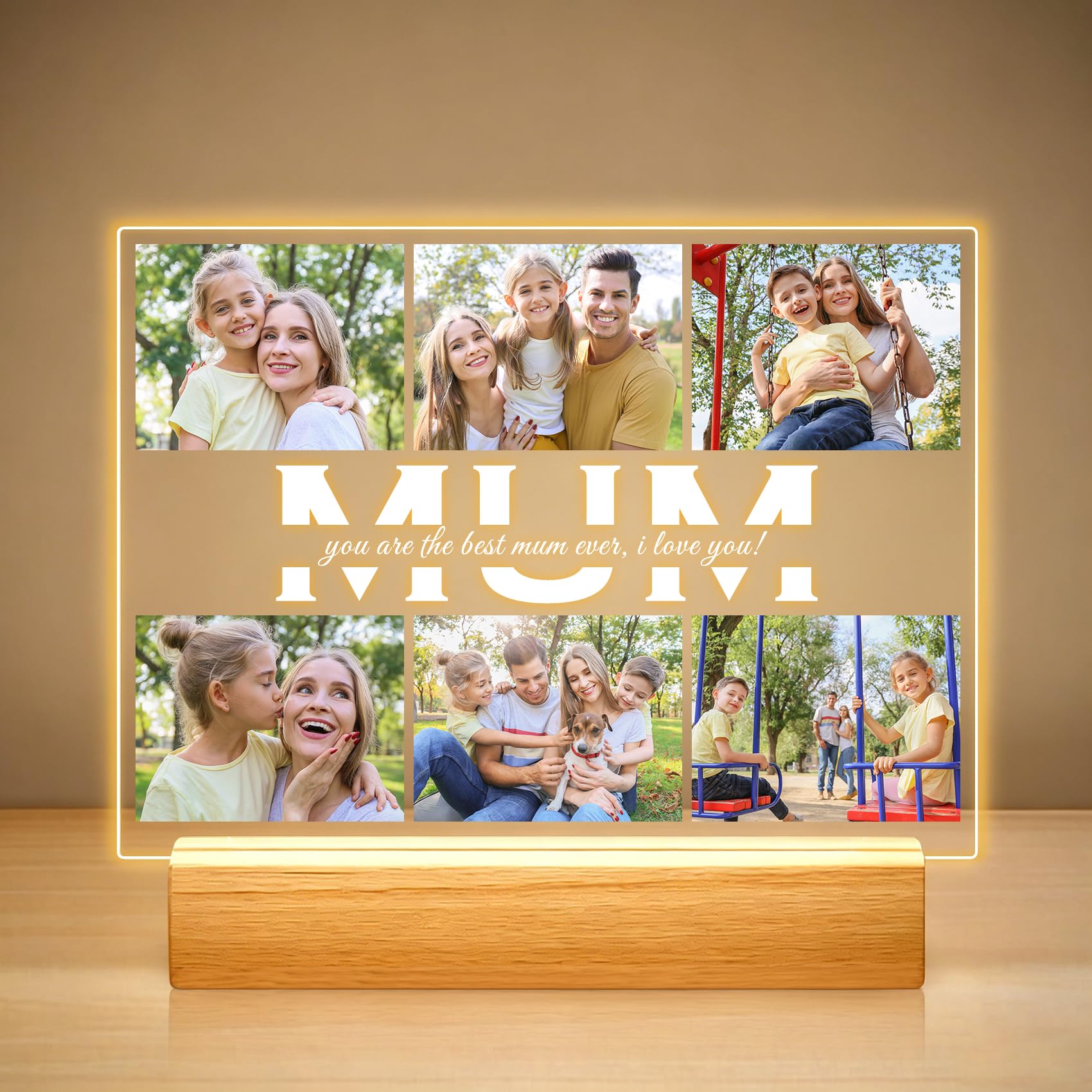 Personalised Gifts for Mum from Daughter Son, Personalised Photo frame