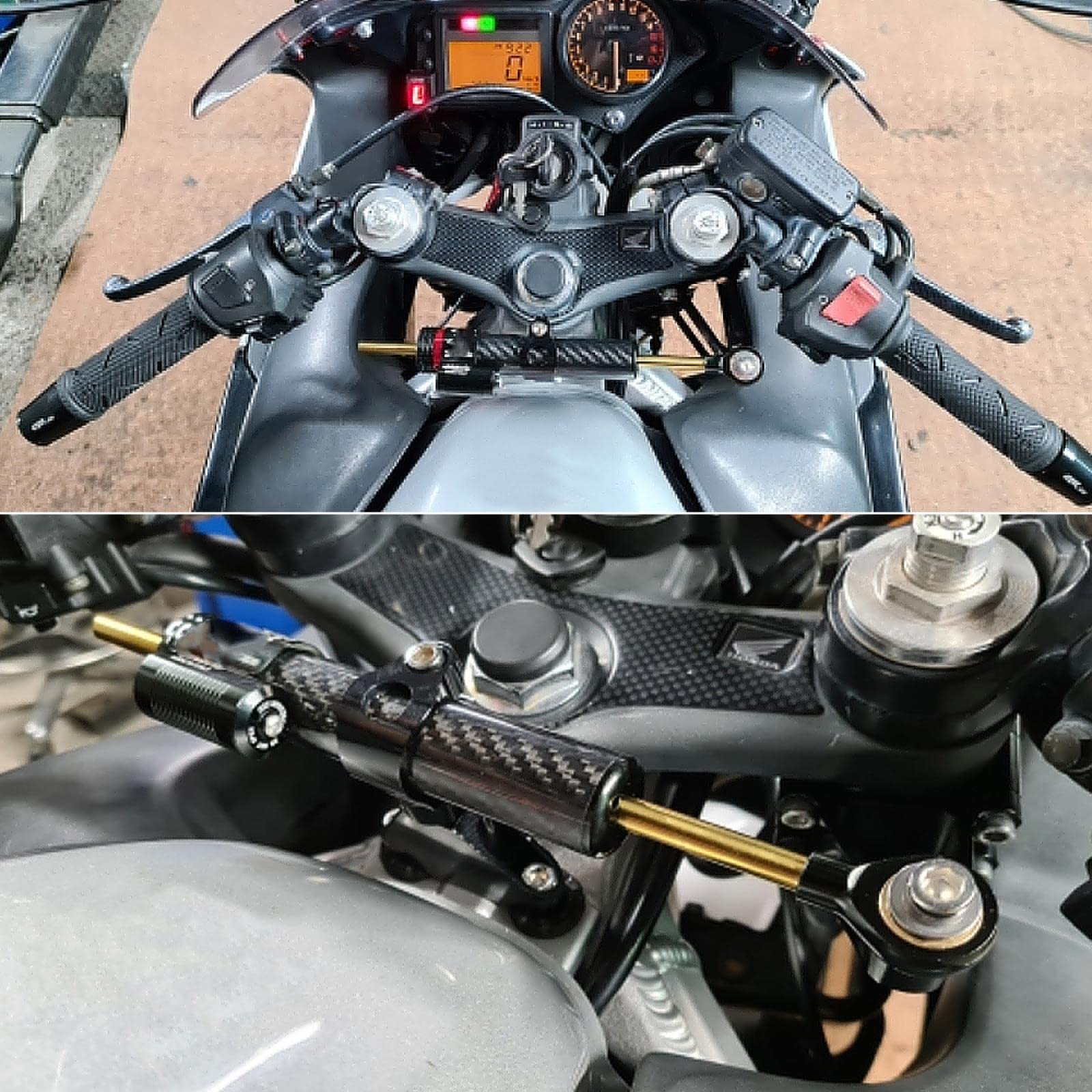 Ammortizzatore di sterzo per Moto per Yamaha FZ1 FAZER 2006-2015 Moto Sterzo Stabilizzatore Ammortizzatori