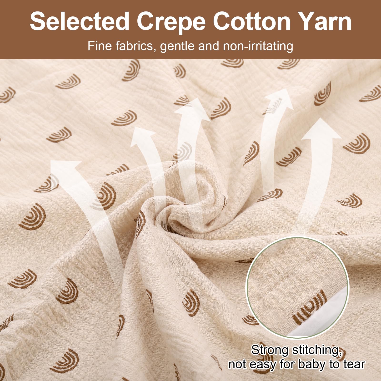 Koo-dib Langes Coton Carré BéBé - Lange Ultradoux Et LéGer Coton Bebe Change Carre 100% Coton Couverture Emmaillotage Pour BéBé Serviette De Bain Bebe 80 X 80 Cm Cadeau Naissance Fille (Lot