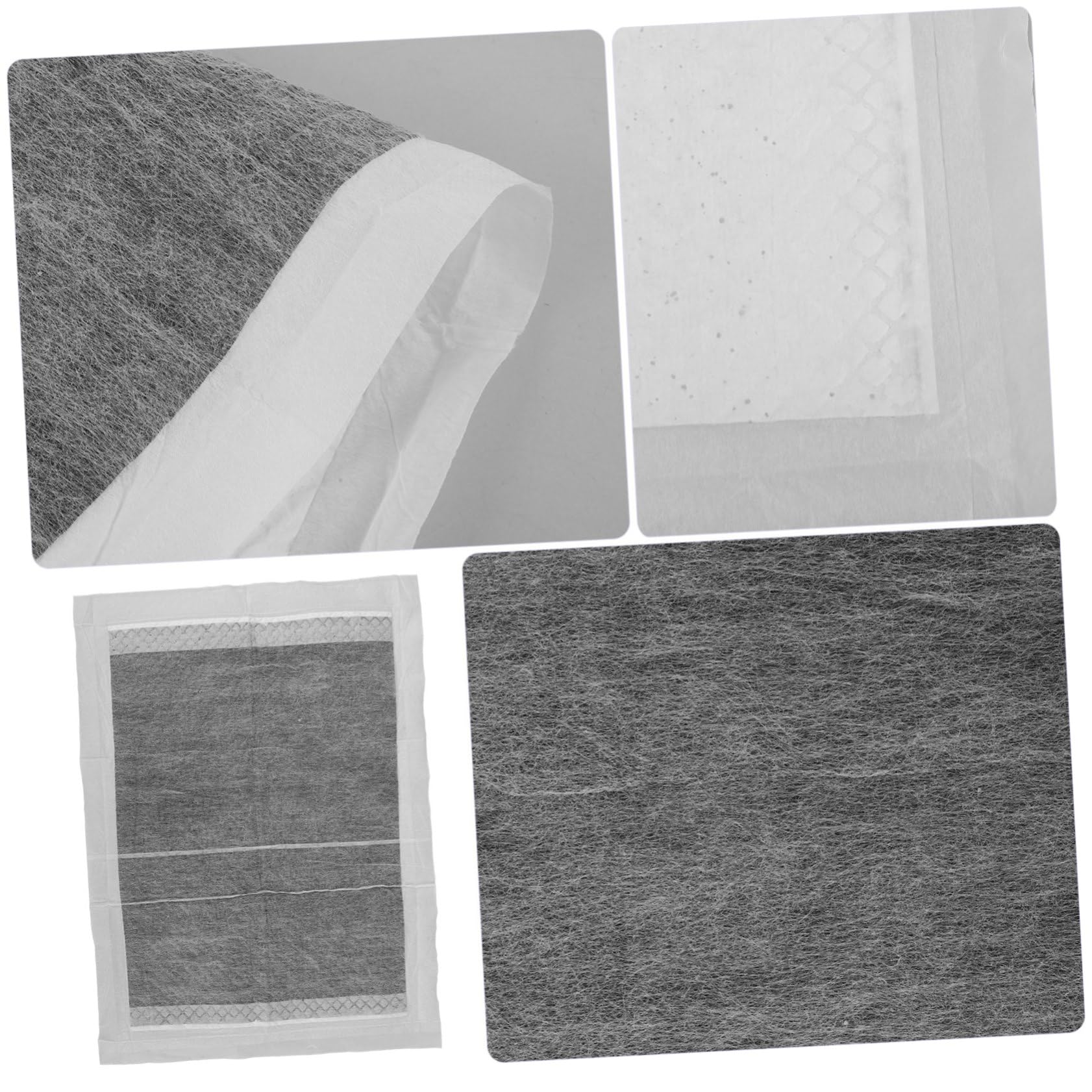 ibasenice Almohadilla Absorbente para Orina De Mascotas De Tela No Tejida Carbón Activado, Tamaño 33x45 Cm, 100 Unidades, para Entrenamiento y Viaje De Perros Pequeños y Cachorros