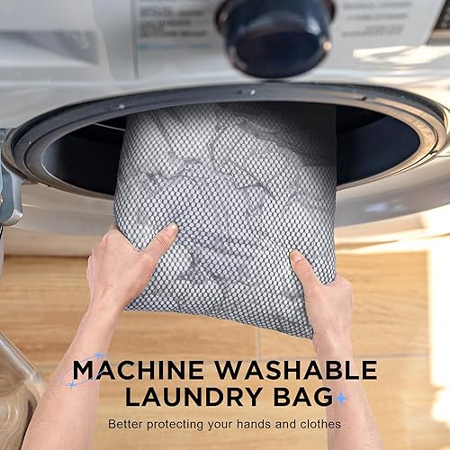 Vista 4 de Juego de 8 cubos de compresión para artículos esenciales de viaje, cubos de embalaje expandibles compresibles para maleta, bolsas organizadoras