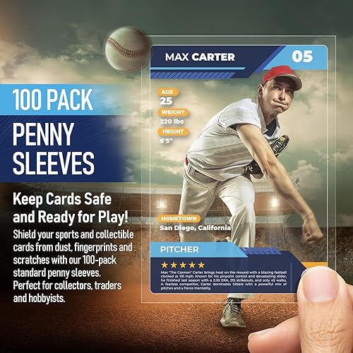 Miniatura 2 de Fundas de centavo prémium para tarjetas de intercambio, fundas suaves para tarjetas de béisbol, funda de plástico ultra transparente para tarjetas