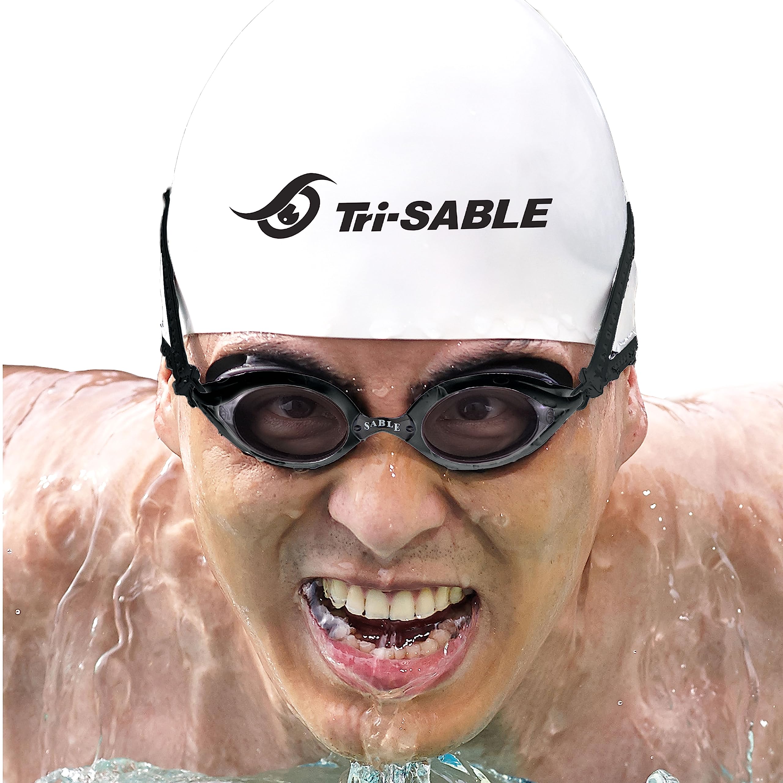 SABLE Swim Goggles for Unisex Adult Youth, Clear Vision No Distortion No Leaking Waterproof Anti-UV Anti-Fog