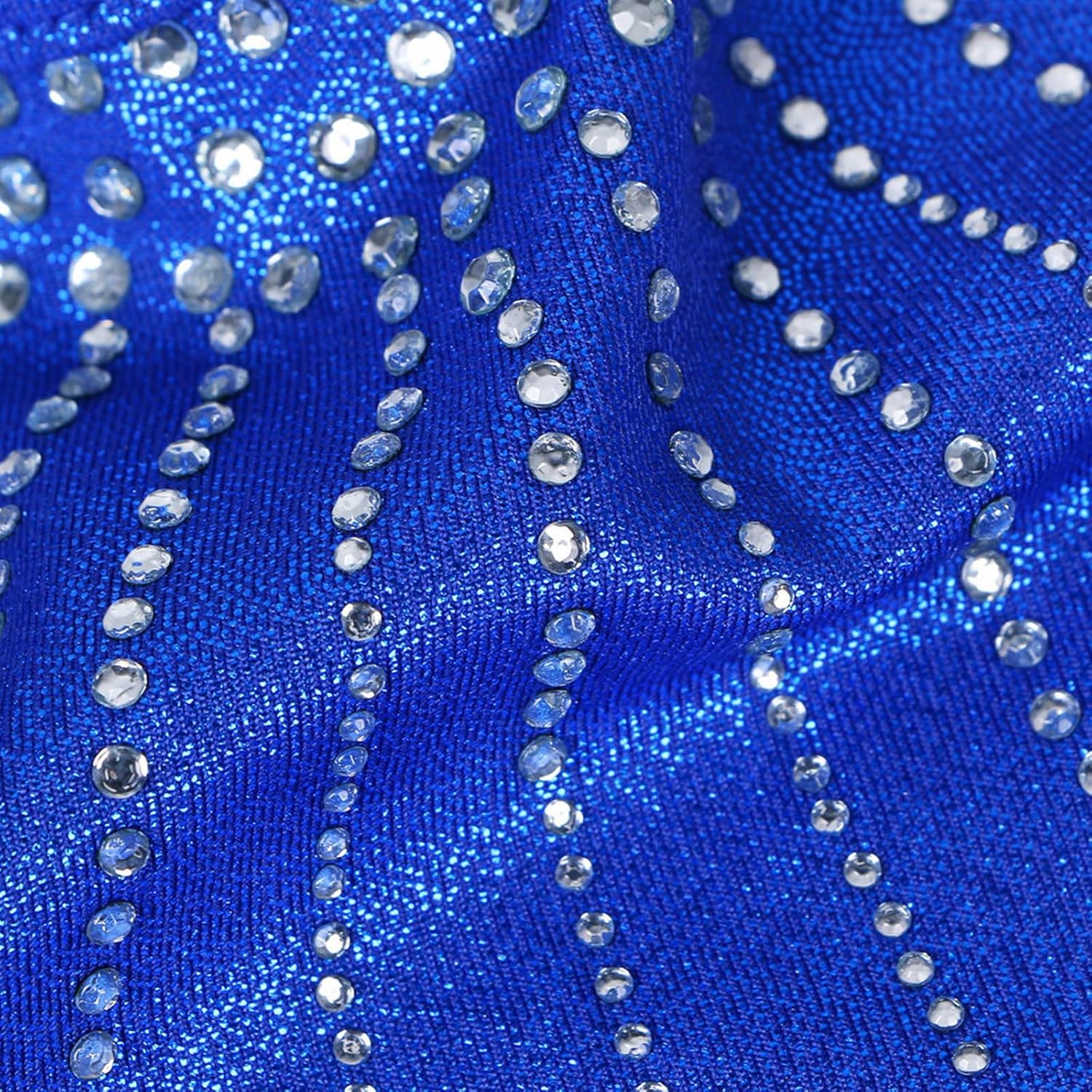 BAOHULU Gymnastics Leotards for Toddler Girls Long Sleeve Sparkle Stripes Tank Biketards Dance Unitards - Image 3