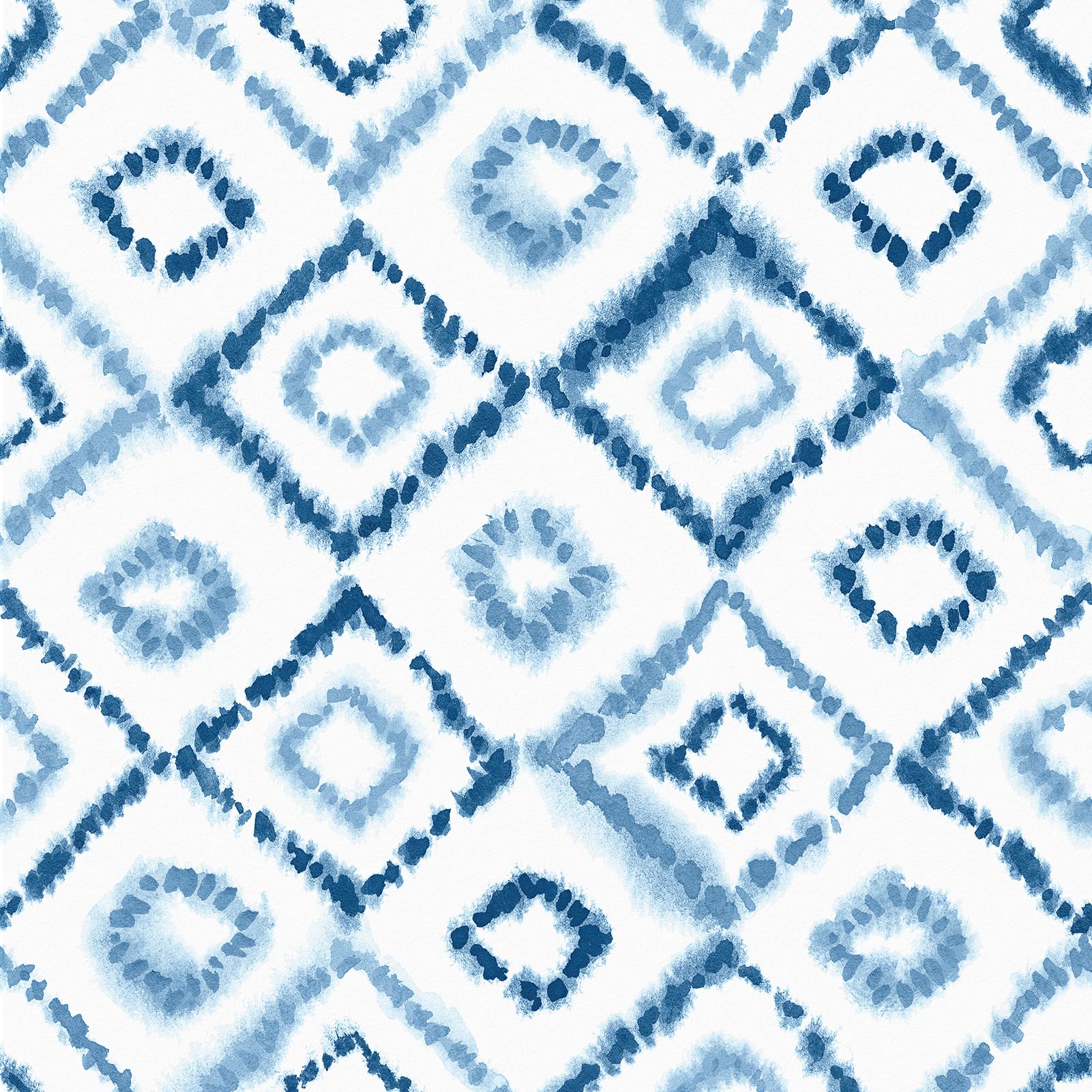 Niebieska tapeta odklej i przyklej papier kontaktowy blat samoprzylepny akwarele geometryczna tapeta ścienna do salonu sypialni 40 cm × 388 cm