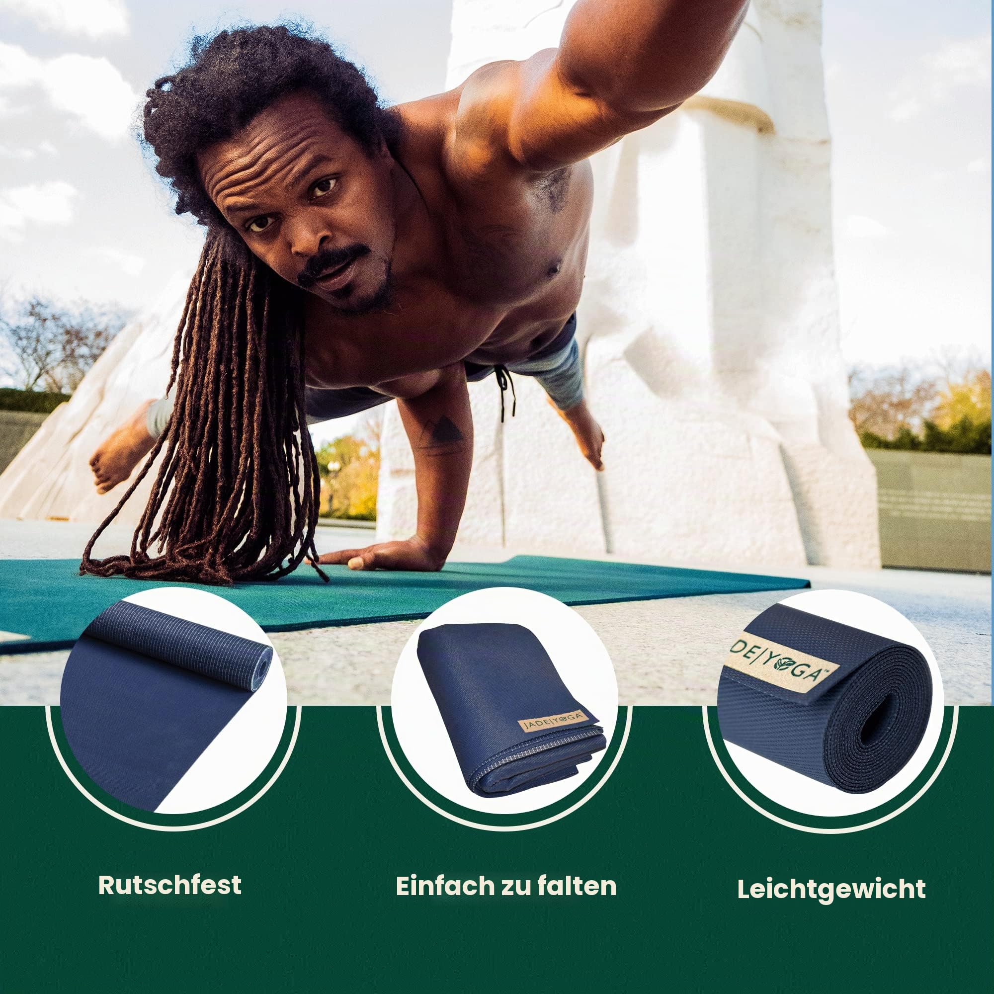 Jade Yoga Voyager Yogamatte, 1,6 mm