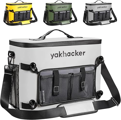 Miniatura 8 de Enfriador de kayak, enfriador de respaldo de asiento impermeable para kayaks con asientos estilo silla de césped, bolsa enfriadora de accesorios de