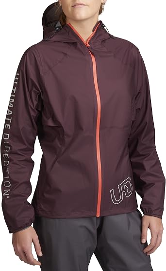 Ultimate Direction Womens Ultra Running Windproof Waterproof Ultralight Lightweight Jacket V2, Fig, X-Small