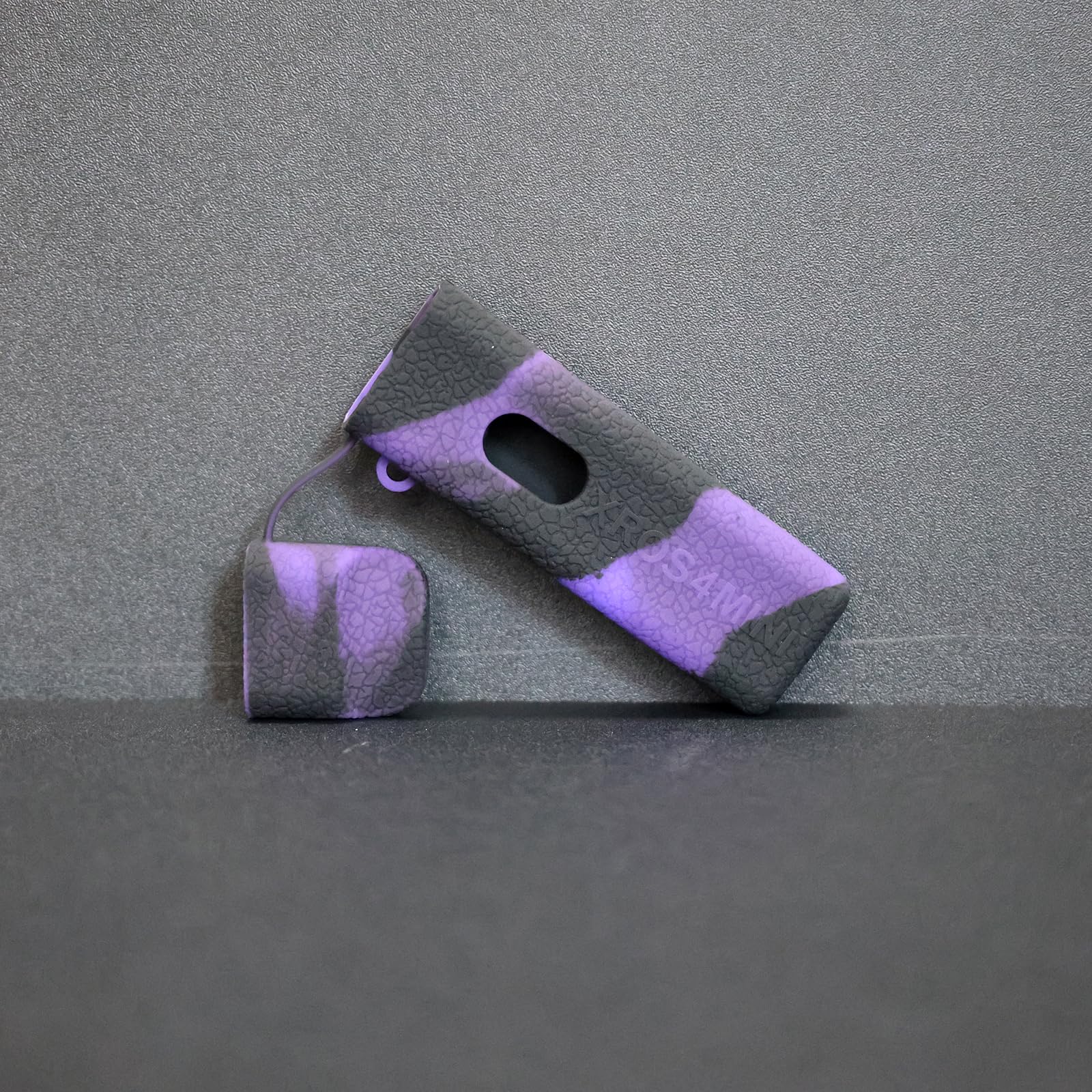 WratryPartsSilicone Case Compatible with Vaporesso XROS 4 Mini Kit | Protective, Durable Skin, Sleeve, Cover, Wrap, Gel, Case, shield (Black Purple)