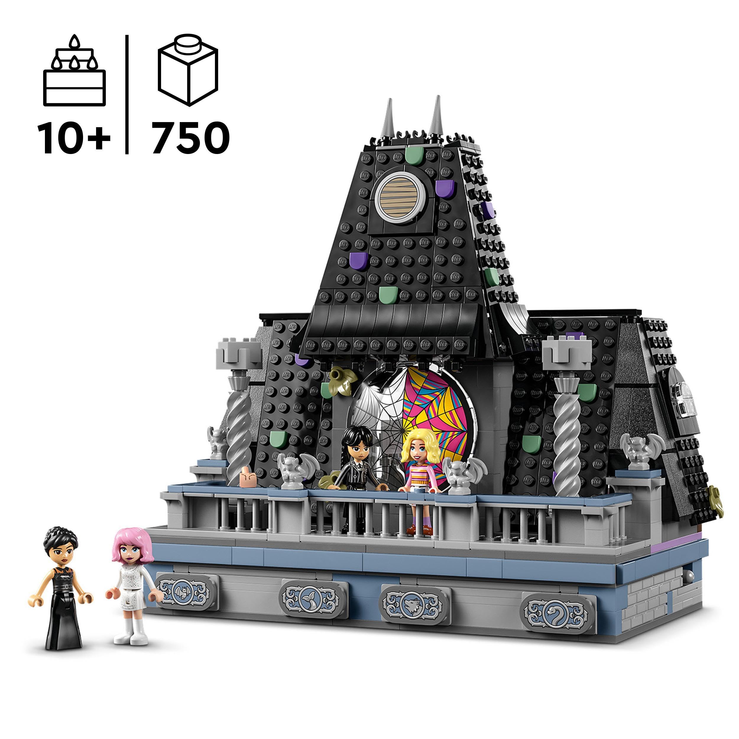 LEGO Wednesday Addams Figure Set, Collectible Building Toy for Kids, Includes 2 Faces & Outfits, plus Classic Character Thing for Creative Role Play, Birthday Gift for Girls and Boys 76780 - Image 3