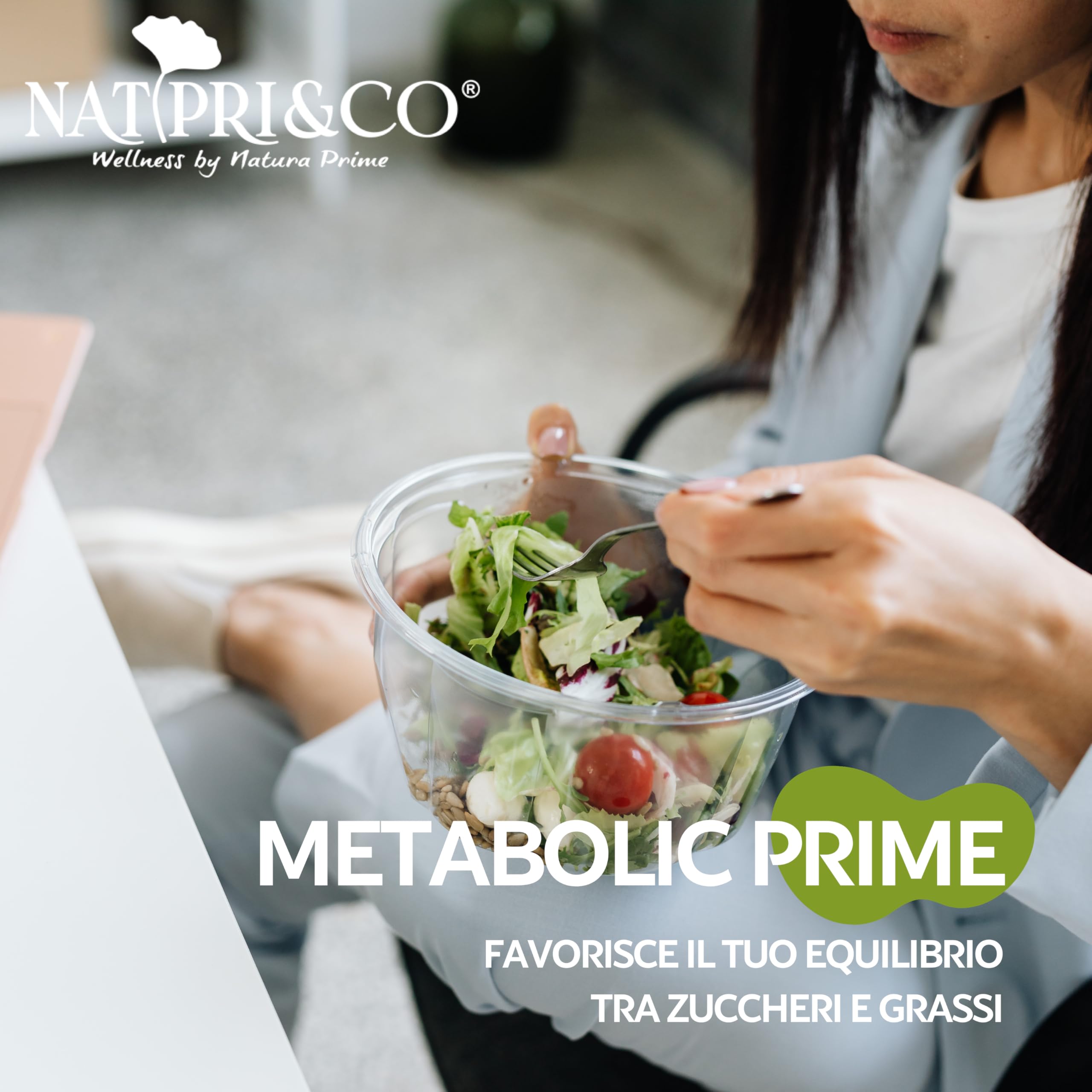 Natura Prime – Metabolic Prime Apple Cider Vinegar Normali Livelli Di Glucosio e Lipidi Nel Sangue – Con Aceto Di Sidro Di Mele, Fieno E Cromo - 60 Capsule – Vegano, Senza Glutine E Senza Lattosio