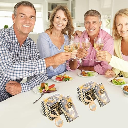 Miniatura 8 de 50 piezas de 70 abrebotellas, regalos para fiestas de cumpleaños de 70 años, regalos de devolución o recuerdos para invitados, decoraciones de