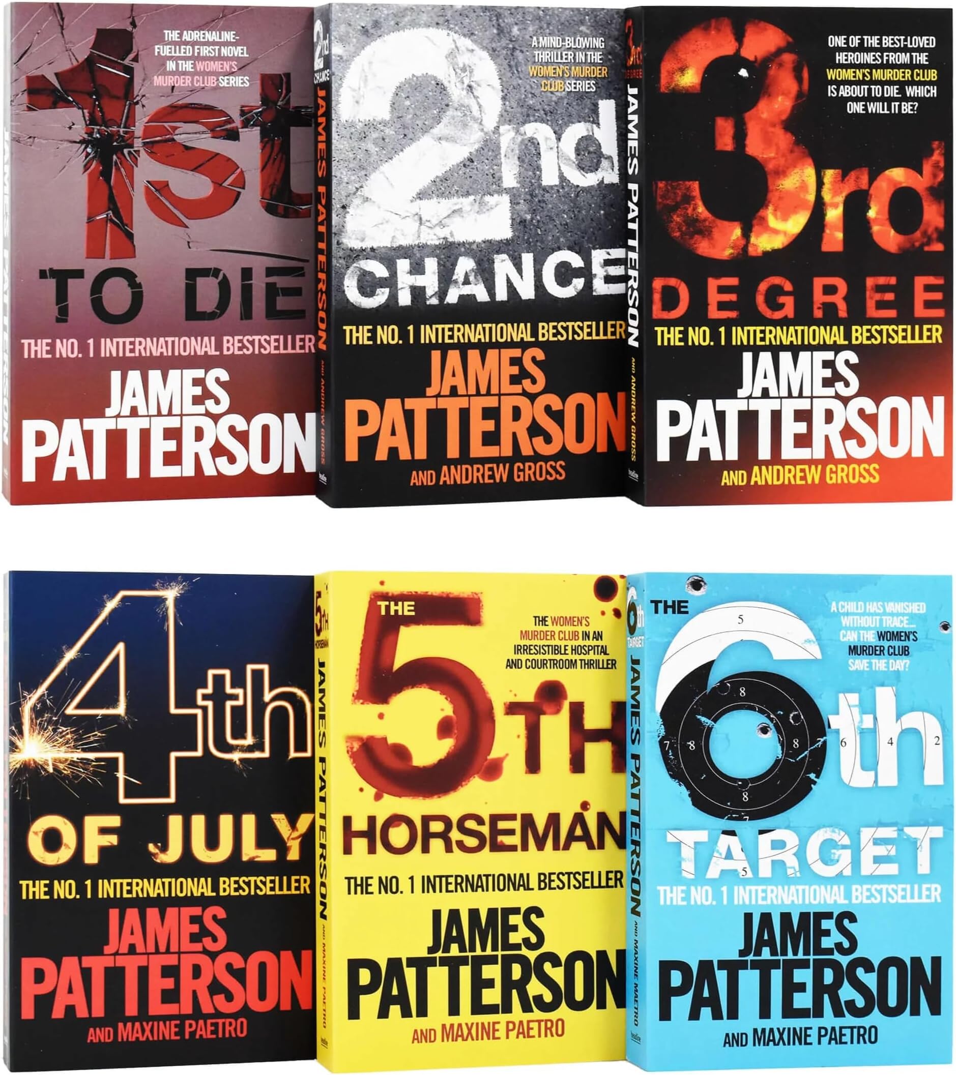 Womens Murder Club 6 Books Collection Set by James Patterson (Books 1 - 6)