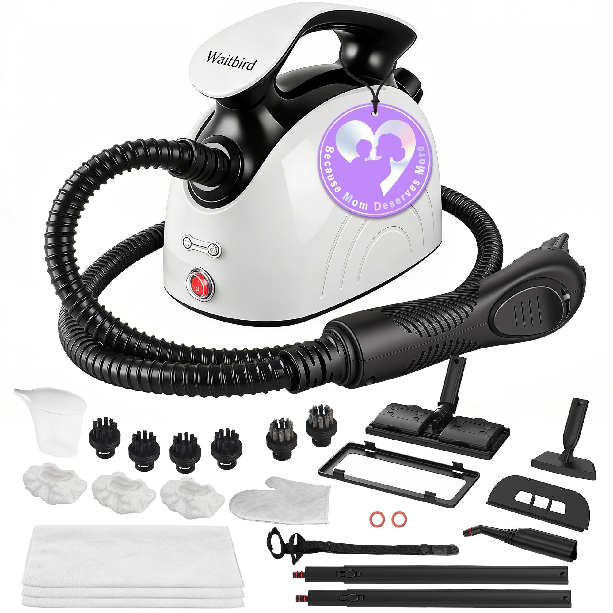 Steam Cleaner,Multi-Purpose Steam Engine with 21 Accessories,248 ° F High-Temperature Steam,Suitable For Floors,Kitchen Oil Stains,Tiles,Carpets,Cars,Toilets