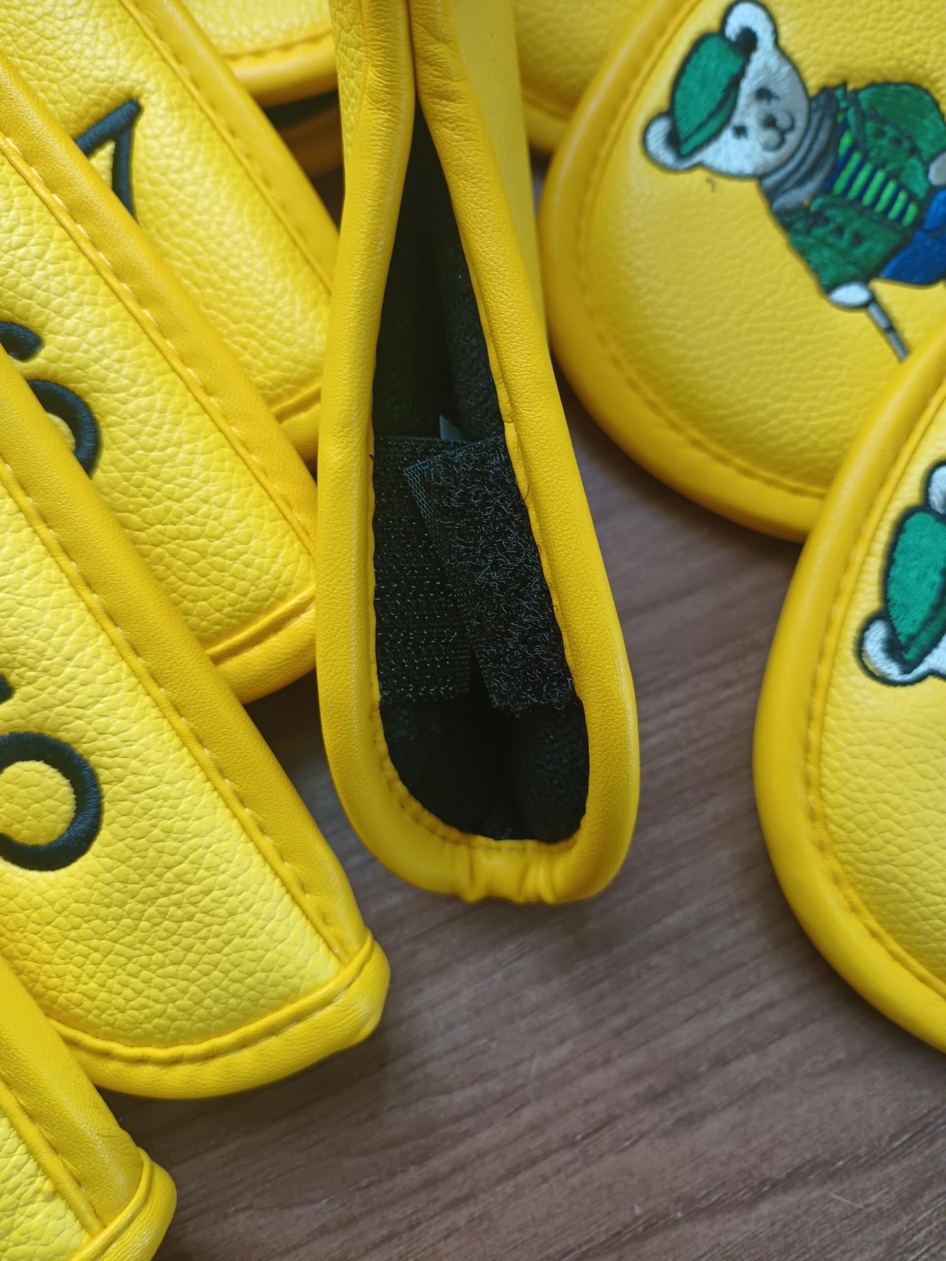 Amazon.co.jp: ゴルフクラブヘッドカバー10点セット、アイアン用、熊