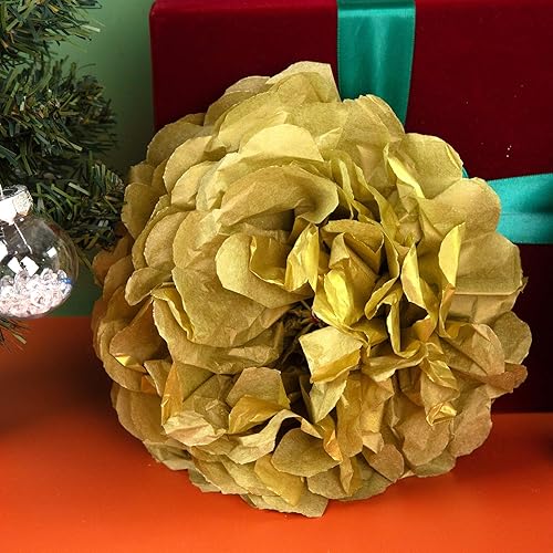 Miniatura 8 de Koogel 86 hojas de papel de seda metálico dorado, papel de seda de 20 x 14 pulgadas para bolsas de regalo, papel de seda para envolver regalos,