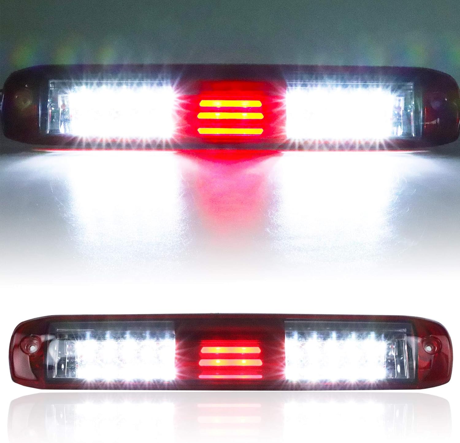 Tresound LED Third 3rd Brake Light for 99-06 Chevrolet (Chevy) Silverado GMC Sierra 1500 2500 3500 HD Classic, Rear Cargo Lamp High Mount Stop light Chrome Housing (Red)