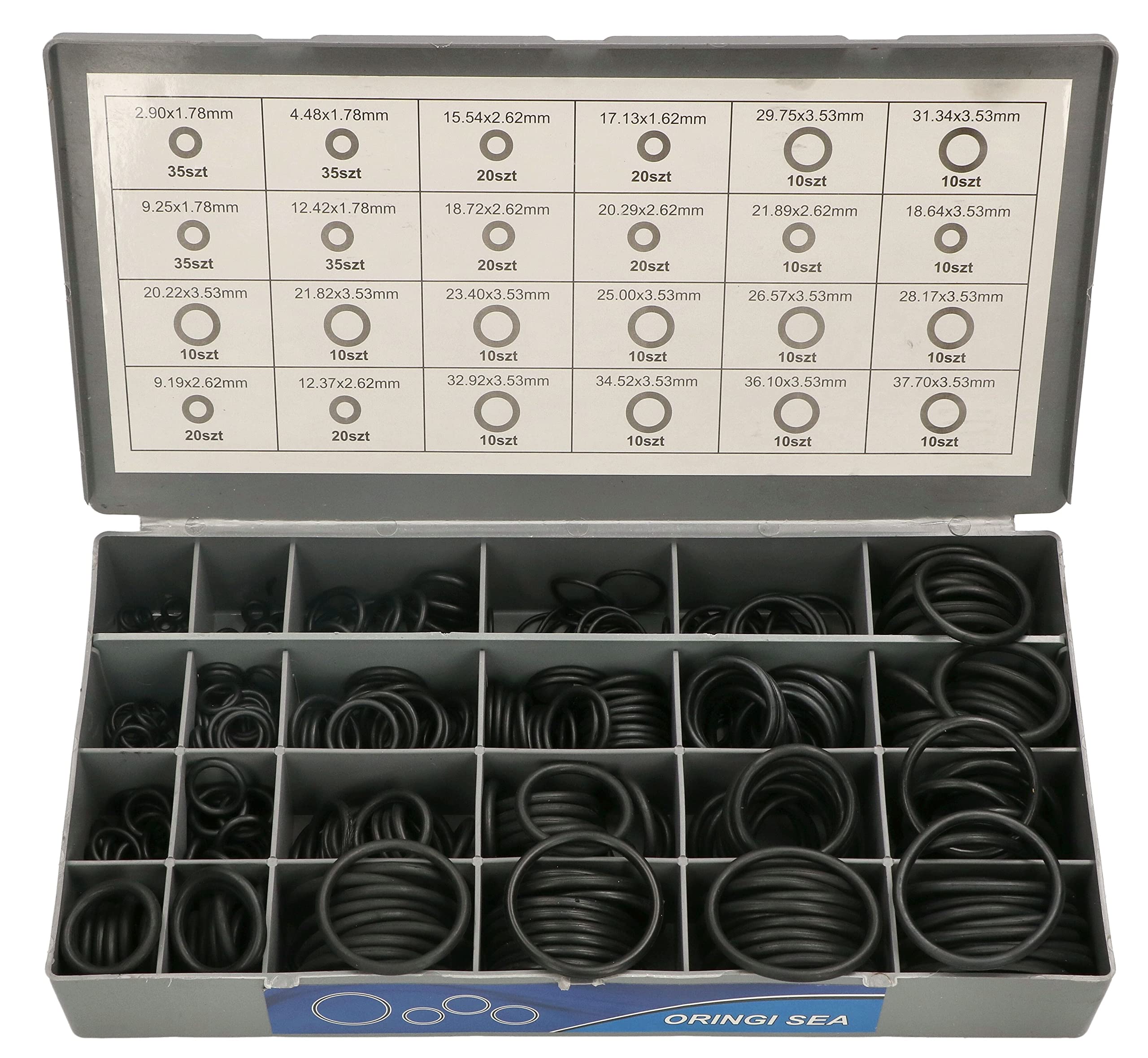 KOTARBAU® Juego de 900 Juntas tóricas, Surtido de Juntas tóricas, Arandelas de Sellado, Juntas para Sellado, Arandela de fontanería y reparación, 900 uds