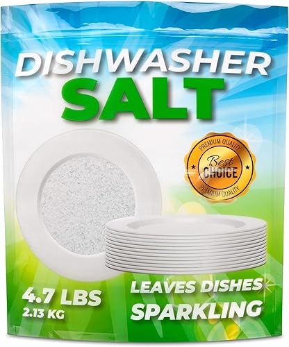 Miniatura 5 de Sal de lavavajillas prémium de 4.7 libras para suavizante de lavavajillas, recomendada para Meile, Bosch, Thermador, Whirlpool y todas las demás