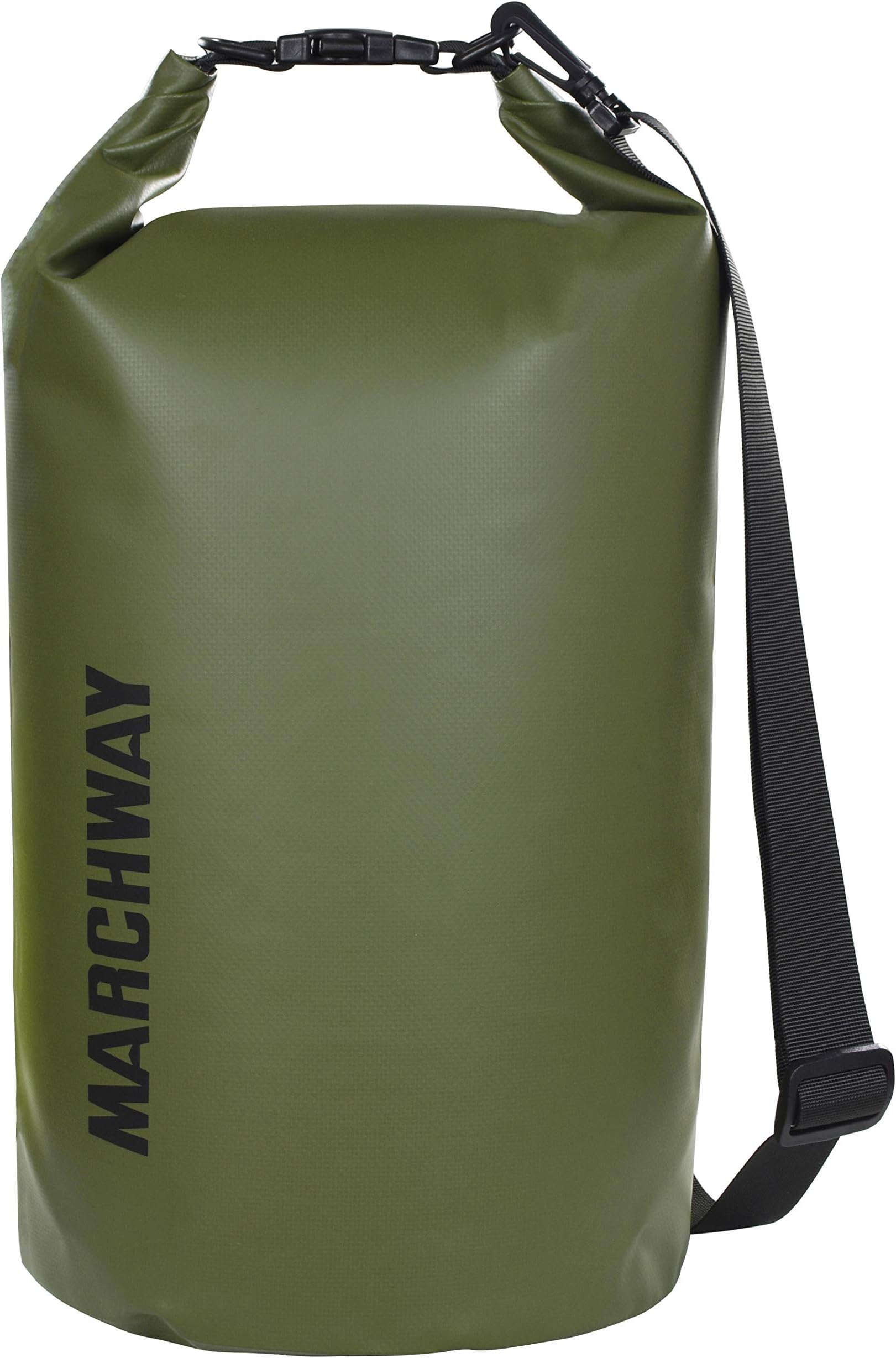 MARCHWAYFloating Waterproof Dry Bag 5L 10L 20L 30L 40L Roll Top Sack Keeps Equipment Dry for Kayaking, Rafting, Boating, Swimming, Camping, Hiking, Beach, Fishing
