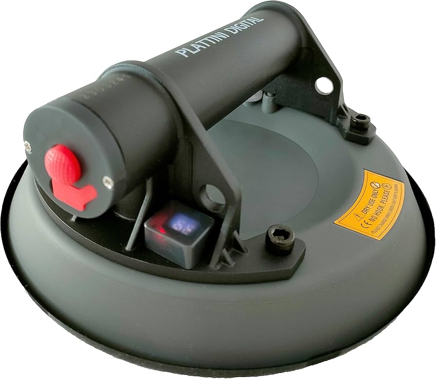 Procci Elektrische Zuignap - 300KG Zuigkracht, 2 Motoren, LCD-scherm, 24cm Lengte - Voor Tegels, Glas & Marmer