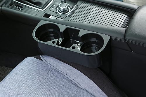 Miniatura 6 de Heart Horse Portavasos portátil multifunción para asiento de vehículo, caja de soporte para bebidas, organizador interior de coche, 2 uds. (negro)