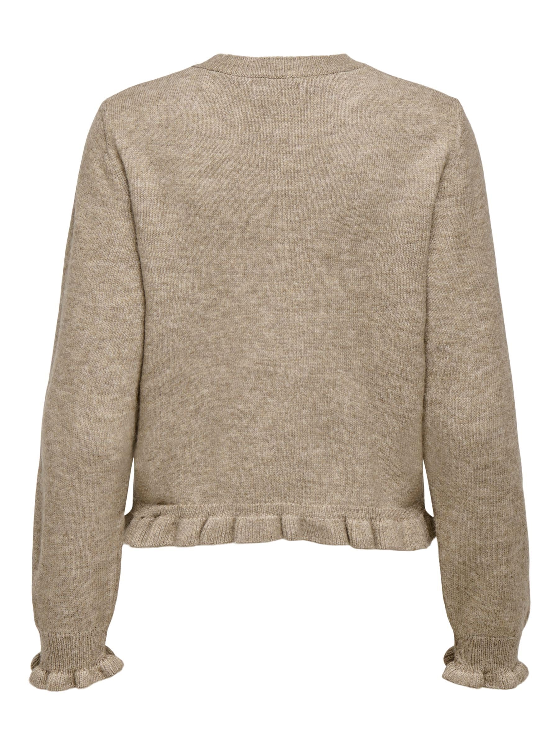 JDY Damen Jdyletty L/S On Frill Cardigan KNT Noos Jdyletty L/S On Frill Cardigan KNT Noos (1er Pack) | Cardigan