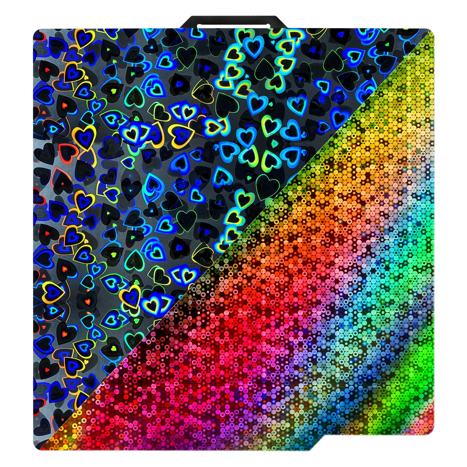 Howarx 3D Effect Build Plate for Bambu Lab A1/X1C/X1/X1E/P1P/P1S 3D Printer, Double Sided 3D Pattern with Flexible Spring Steel Build Plate (Smooth