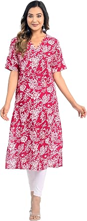 Kurtis For Women | Indian Style Cotton Kurta | Indian Tunic Top For Girls | Readymade Kurti