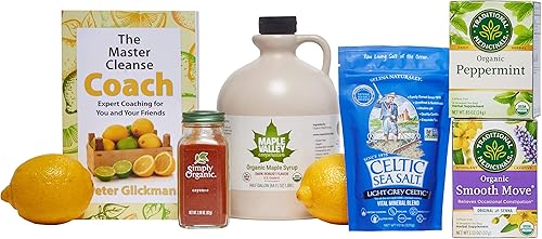 Maple Valley 10 Day Organic Master Cleanse Lemonade DetoxKit con Peter Glickman Master Cleanse Coach Book
