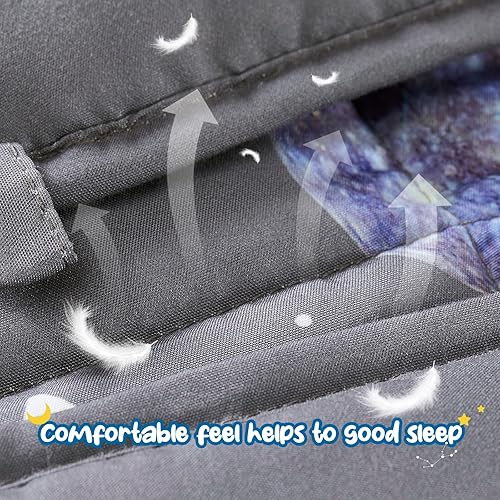 Miniatura 3 de TOPCEE - Manta con peso (2 kg, 91 x 122 cm). Manta pesada para niños, de enfriamiento para dormir, perfecta de 18 a 27 kg, transpirable, con cuentas