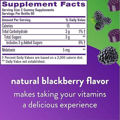 Miniatura 7 de Vitafusion Max Strength - Suplementos de gomitas de melatonina y vitaminas gomosas de melatonina extra fuertes, 5 mg, 120 unidades de gomitas