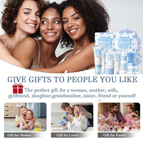 Miniatura 7 de Cuidado de la piel con leche para adolescentes de 10 a 12 años, regalos de cumpleaños y Navidad para adolescentes, cuidado de la piel para niños de