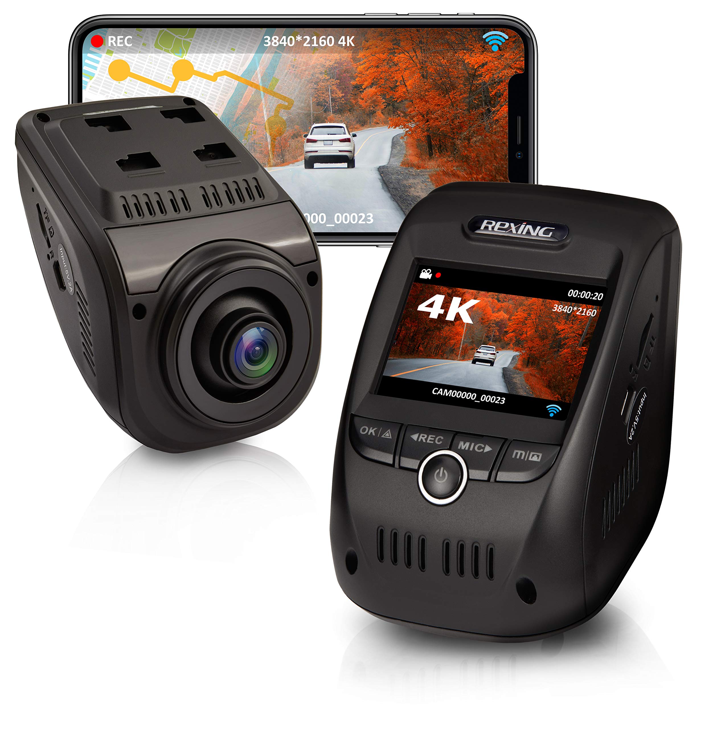 Amazon.com: REXING V1 MAX 4K Solo Dash Cam 3840X2160@30fps UHD